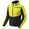 Felpa da moto Shima Daybreaker nera-giallo fluo